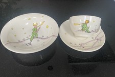 Gien Le Petit Prince 1989 3 teiliges Kinderset Schale, Tasse und Untertasse