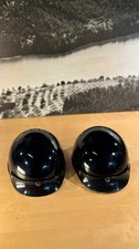 2x Motorrad Halbschalenhelm