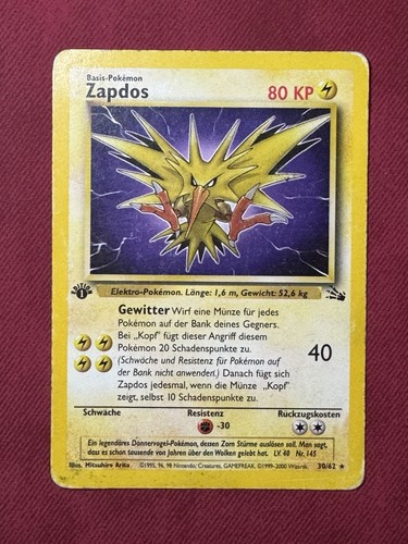 Zapdos fossil set 1 - (30/62),