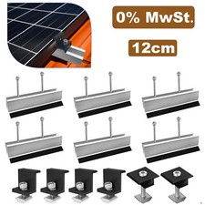 Solarpanel Alu Halterung Trapezblech Flachdach PV Montage Befestigungsschiene