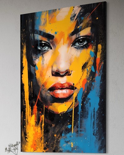Gesicht schöne frau - gesicht, leinwand