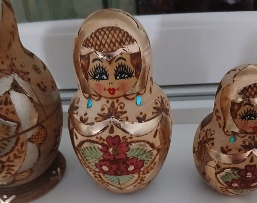 Sehr alte matroschkas - matroschkas, mit