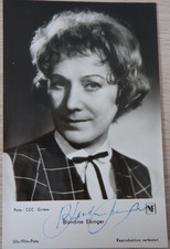 Autogramm deutsche Schauspielerin und Chansonsängerin Blandine Ebinger (124044)