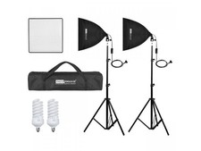 2x Daylight Licht ET-50cm 2x Dauerlicht 70W 5500K Photo Set Video Stativ Tasche