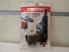 Wentoys / Wicke, Fasching, Agenten Pistole Lucky,  25 Schuss, Neuwertig