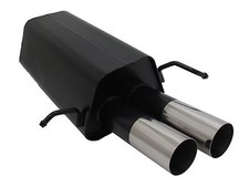 NOVUS Sportauspuff Endschalldämpfer 2x76mm RL passend für MERCEDES CLK W209
