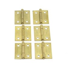 6 x Messing Möbel Scharnier