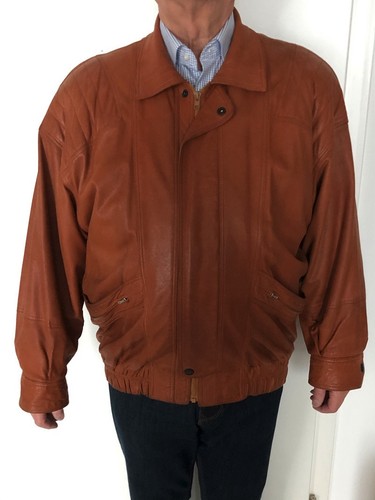 Vintage lederjacke aus - lederjacke,