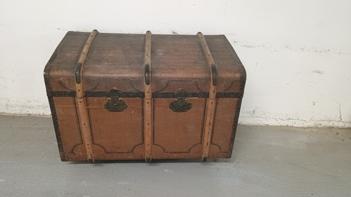Vintage antik überseekoffer - antik,