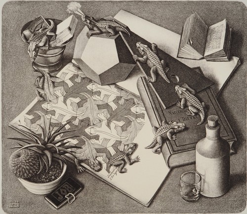 Escher stillleben mit - m.c.,