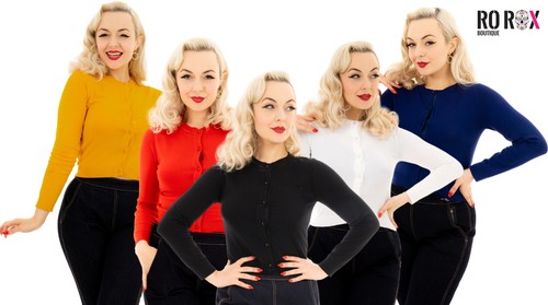 Langarm strickjacke für damen - langarm,