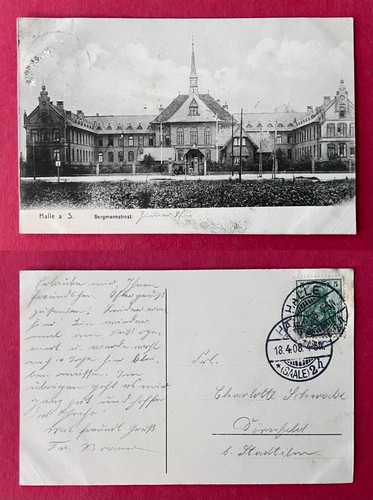 Halle saale 1908 - ak,
