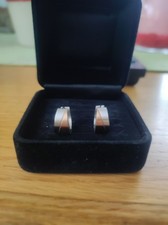 SMYKE Schmuckdesign Creolen Edelstahl, bicolor rosegold-silber