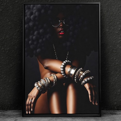 Wandbild afrikanische frau - wandbild,