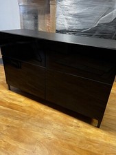 Besta Kommode schwarz braun 