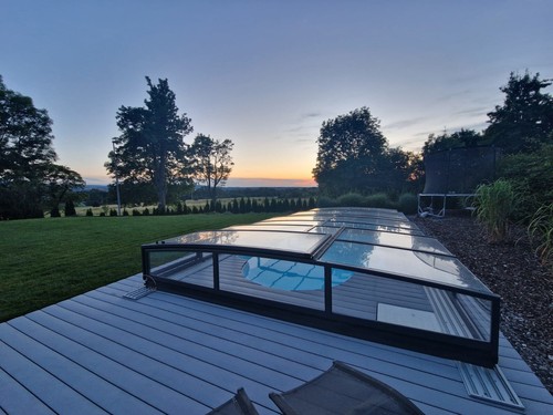 Gfk schwimmbecken überdachung - gfk,