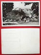 Foto AK Zeltlager im Gebirge