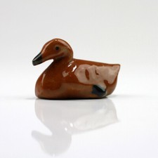 Keramikfigur miniatur ente - miniatur,