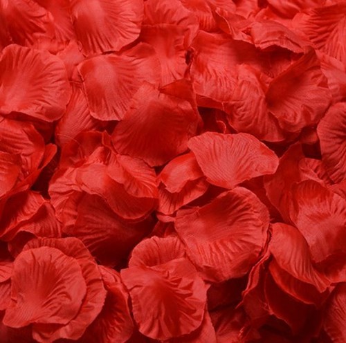 100 500 1000 - rot, rosenblätter