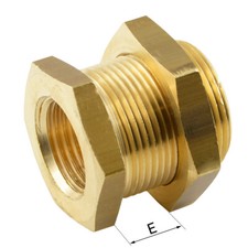 Schottverschraubung Schottgewinde Messing-/vernickelt Edelstahl Druckluft Wasser