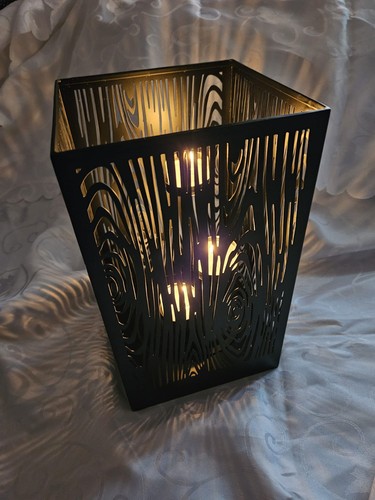 Partylite windlicht wood grain - windlicht,