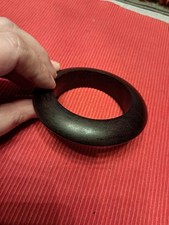 Modeschmuck Dunkelbrauner Armreif Aus Holz