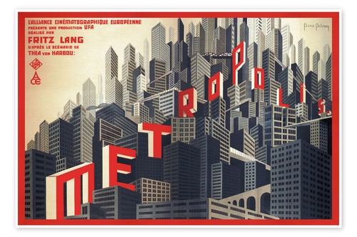Poster filmplakat metropolis - poster,
