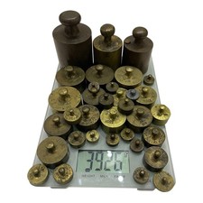 Alter Messing Gewichtssatz