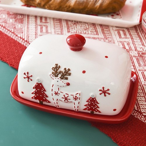 Weihnachtliche butterdose - weihnachtliche,