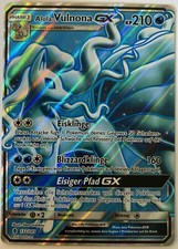 Pokemon Alola-Vulnona GX Deutsch 132/145 Stunde der Wächter Full Art Near Mint