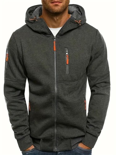 Herren outdoor sweatjacke - sweatjacke, grau