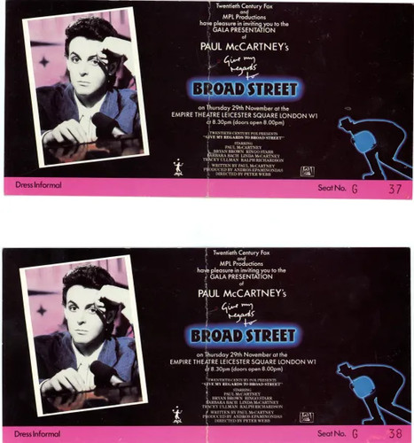 Two preview tickets - two, paul