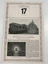 Desinfekttionszylinder  Reichsbahn  1929  Kalenderblatt