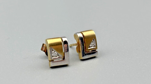 Karat gold ohrstecker mit - 14,