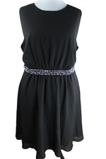 bonprix Damen Kleid Schwarz 52