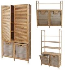Bambus badezimmerschrank - bambus,