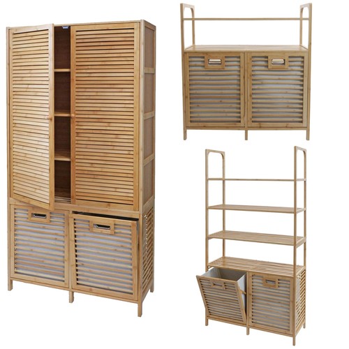 Bambus badezimmerschrank - bambus,