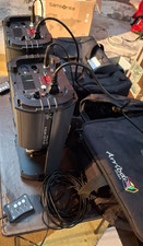 2 Scanner American DJ X-Scan LED Plus mit Steuergerät und Tasche