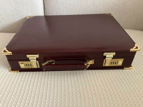 Aktenkoffer bordeaux rot mit - aktenkoffer,