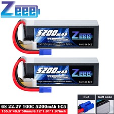 2x Zeee 6S 22,2V 100C 5200mAh