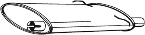 Endschalldämpfer 235 009 - endschalldämpfer, 235-009