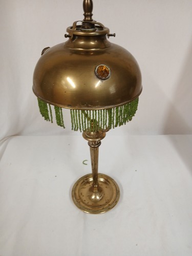 Messinglampe antik nicht - antik,