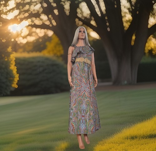 Indien boho maxikleid art - maxikleid, #