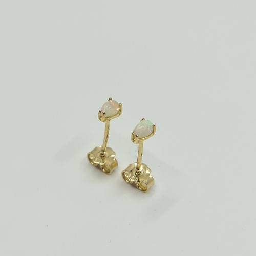 Opal ohrstecker aus karat - opal-ohrstecker,