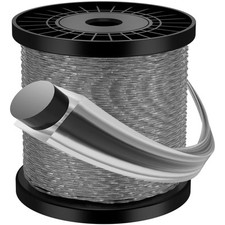 Trimmerfaden 2,4mm x 100m schwarz grau für Rasentrimmer & Freischneider