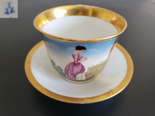 Antike meißen tasse teller - meißen, tasse&teller