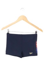 SPEEDO Kinder Badehose Gr. 152 Blau Sportlich Logo-Print Kordelzug Nylon