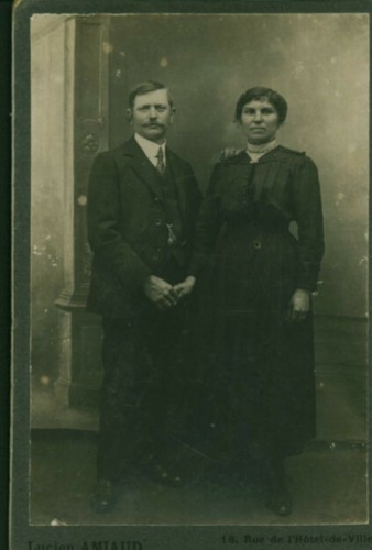 Alte fotokarte sanduhrpaar - alte,