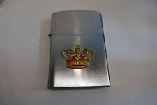 großes Sturmfeuerzeug 16,5 cm x 11 xm Zippo Stil mit Wappen Benzin