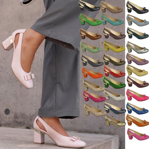 Damen pumps mit - pumps, dekorativem